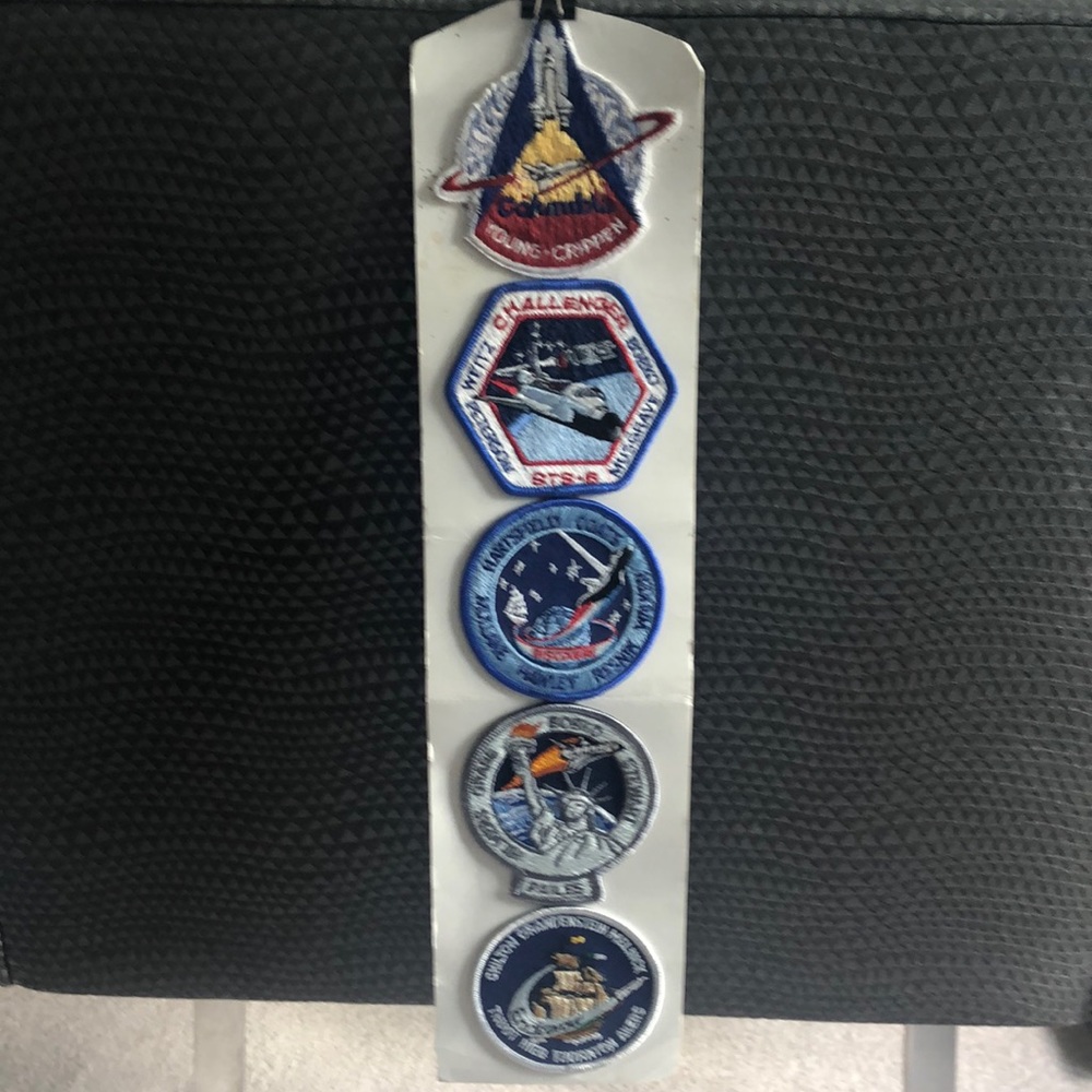 Space shuttle patches. New